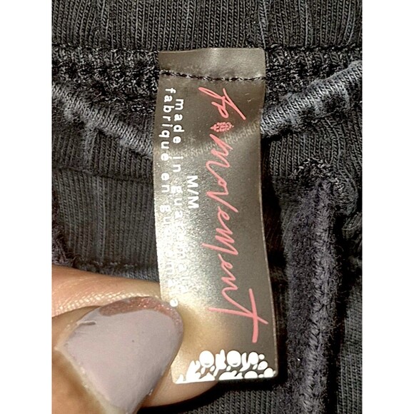 FP Movement Free People Women’s Hot Shot Shirred Pants Black Washed ActiveSize M - Picture 3 of 6